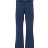 Descente Swiss Insulated Pant 2025 - Dark blue insulated ski pants with a zippered pocket on the right thigh and two belt loops at the waist.
