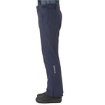 Descente - A pair of navy blue insulated ski pants with a white logo on the left leg.