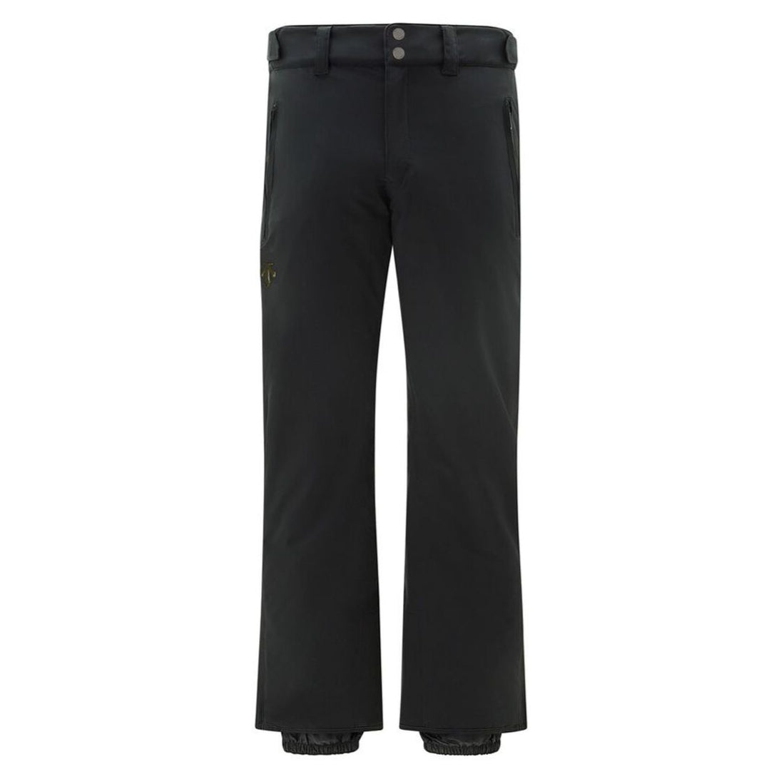 Descente Crown Insulated Pant 2025 - Black insulated ski pants with zippered pockets and adjustable cuffs.