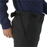 Descente Crown Insulated Pant 2025 - Black insulated ski pants with zippered pockets and adjustable waistband.