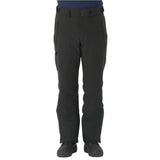 Descente Crown Insulated Pant 2025 - Black insulated ski pants with a zippered pocket on the right thigh and two black buttons at the waistband.