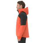 Descente Cody Insulated Jacket 2025 - A black insulated jacket with a zippered front and two pockets on either side, worn by a model against a white background.