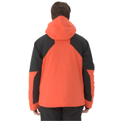 Descente Cody Insulated Jacket 2025 - A black jacket with a red zipper and two zippered pockets on either side.