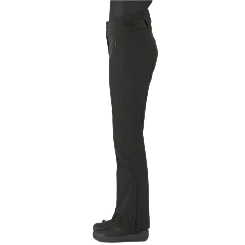 Descente Women's Giselle Insulated Pant 2025 - Black insulated ski pants with a zippered pocket on the side.