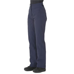 Descente Women's Giselle Insulated Pant 2025 - A pair of dark blue women's ski pants with a subtle pattern and zippered pockets.