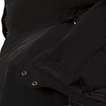 Descente Women's Kelly Insulated Jacket - A black insulated jacket with a high collar and zippered pockets on both sides.