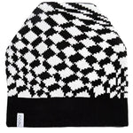 SPEED DEMON TALL BEANIE 2024 - A black and white argyle patterned beanie with a tall fit.