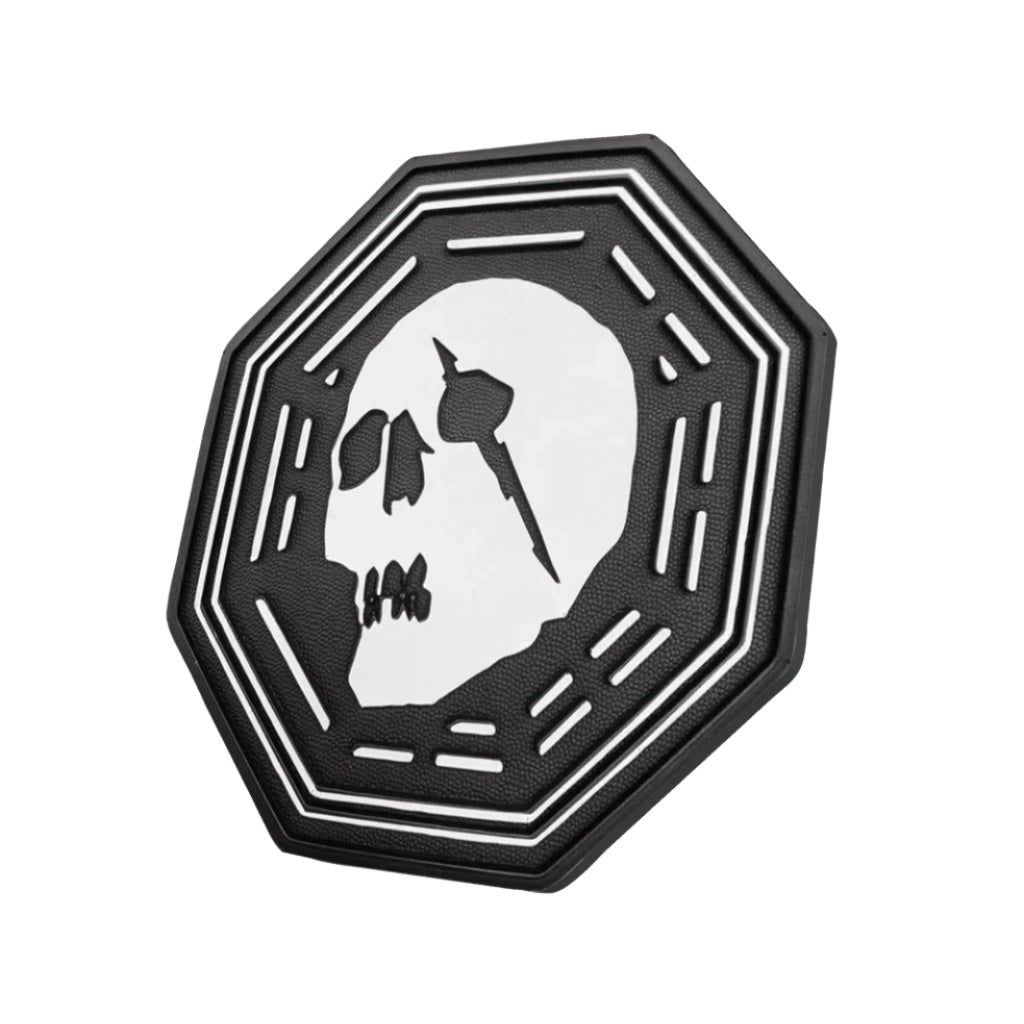 CAPiTA Dharma Stomp Pad 2026 - A black stomp pad with a white logo featuring a stylized "C" and a mountain range.