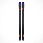 Dynastar Menace 90 Skis 2023 - Black skis with red and white graphics on top, featuring a blue stripe at the tip.