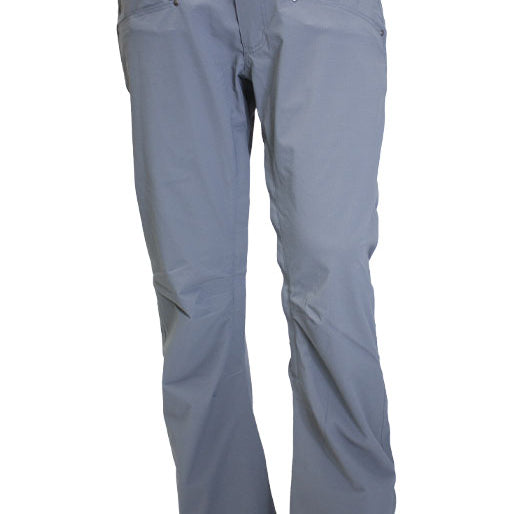 Turbine E2F Shell Pant 2025 - A pair of gray snow pants with a belt loop and two front pockets.