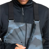 Quiksilver Utility Shell Bib 2025 - Black bib overalls with a utility-style design, featuring multiple pockets and buckles on the front.