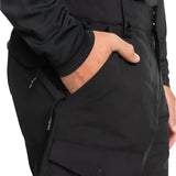 Quiksilver Utility Shell Pant 2025 - Black pants with zippered pockets and a button fly.