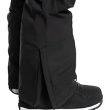 Quiksilver Utility Shell Pant 2025 - Black snow pants with a zippered pocket on the side of one leg.