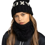 Roxy Women's Tonic Beanie 2025 - Black beanie with white logo on front.