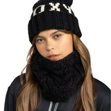 Roxy Women's Tonic Beanie 2025 - Black beanie with white logo on front.