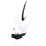 Roxy Women's Jetty Solid Mitt 2025 - A white mitt with a black strap and buckle on the wrist, featuring a solid pattern.