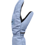 Roxy Women's Freshfield Glove 2025 - A light blue glove with a black strap and white stitching on the wrist.
