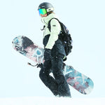 Roxy Women's Gore-Tex Stretch Purelines Jacket 2025 - A black jacket with a white logo on the left chest and a zippered pocket on the right side.