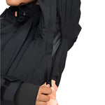 Roxy Women's Peakside Insulated Jacket 2025 - A black insulated jacket with a high collar and zippered pockets.