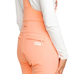 Roxy Women's Summit Bib Shell Pant 2025 - A pair of light blue snow pants with a subtle pattern on the upper thigh area.