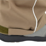 Airblaster Women's Every Body Insulated Bib 2025 - A tan bib with a white zipper and black accents on the waistband.