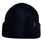 Autumn Select Beanie 2025 - A black beanie with a ribbed texture and a small white logo on the front.