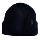 Autumn Select Beanie 2025 - A black beanie with a ribbed texture and a small white logo on the front.