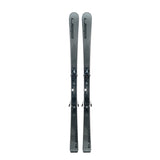 Elan Women's Element 74 Skis with EL 9.0 Bindings - Black skis with gray bindings and a black logo on top.