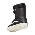 Vans Women's Encore Linerless Snowboard Boot 2025 - A black snowboard boot with a white stripe on the side and a white sole.