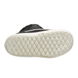 Vans Women's Encore Linerless Snowboard Boot 2025 - A black snowboard boot with a white sole and strap.