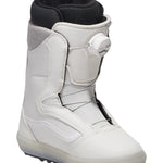 Vans Women's Encore OG Snowboard Boot 2025 - A white snowboard boot with a black strap and buckle on the side.