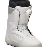 Vans Women's Encore OG Snowboard Boot 2025 - A white snowboard boot with a black strap and buckle on the side.