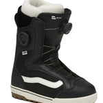 Vans Women's Encore Pro Snowboard Boot 2025 - Black snowboard boot with white accents and a white sole.