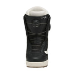 Vans Women's Encore Pro Snowboard Boot 2025 - Black snowboard boot with white accents and a white sole.