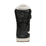 Vans Women's Encore Pro Snowboard Boot 2025 - Black snowboard boot with white accents and a white sole.
