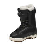 Vans Women's Encore Pro Snowboard Boot 2025 - Black snowboard boot with white laces and a black strap on the side.