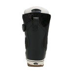 Vans Women's Encore Pro Snowboard Boot 2025 - Black snowboard boot with white accents and a black strap on the back.