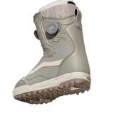 Vans Women's Encore Pro Snowboard Boot 2025 - A gray snowboard boot with a textured, rubber toe cap and a white logo on the side.