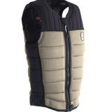 Follow Employee Of The Month Impact Vest 2024 - A black vest with a white logo on the front and red text that reads "Employee of the Month" above it.