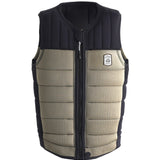 Follow Employee Of The Month Impact Vest 2024 - A black vest with a white logo on the left chest area and a zipper down the front.