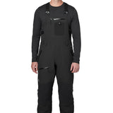 Flylow Baker Bib 2025 - Black bib with black straps, zippered leg pockets, and a white logo on the left thigh.