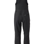 Flylow Baker Bib 2025 - Black bib with black straps, zippered leg pockets, and a flylow logo on the left thigh.