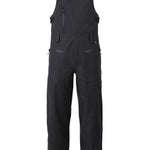 Flylow Firebird Bib 2025 - Black bib overalls with a zippered fly and adjustable straps.