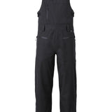 Flylow Firebird Bib 2025 - Black bib overalls with a zippered fly and adjustable straps.