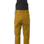 Flylow Firebird Bib 2025 - Black bib with black straps, zippered leg pockets, and a flylow logo on the left thigh.