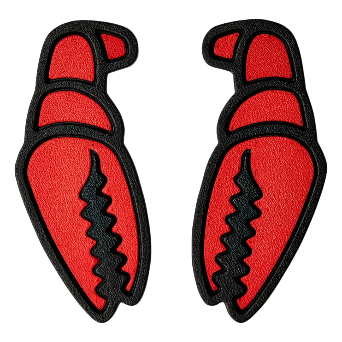 Crab Grab Mega Claw Stomp Pad 2025 - A red crab-shaped pad with a black outline and claws, featuring a textured surface.