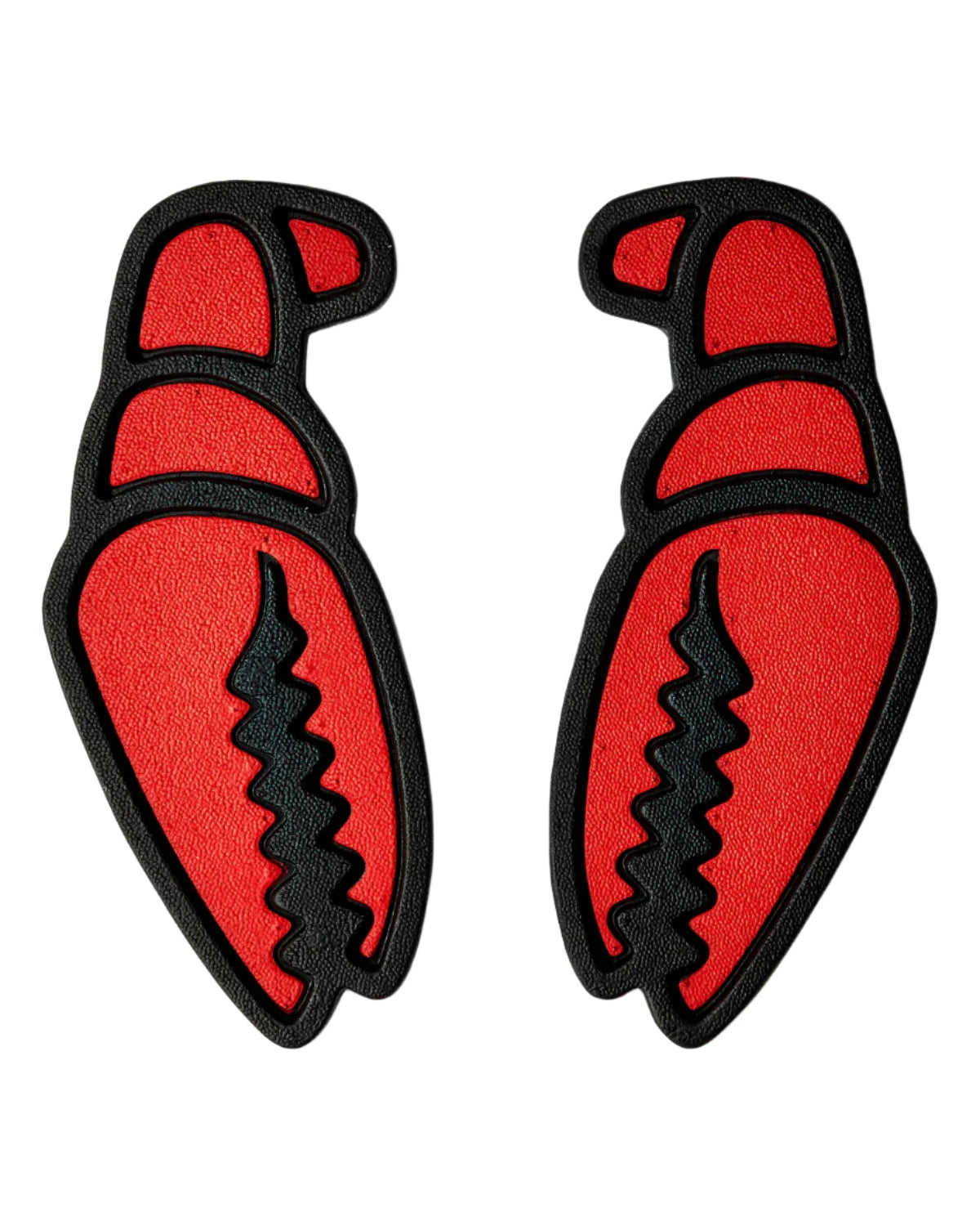 Crab Grab Mega Claw Stomp Pad 2025 - A red crab-shaped pad with a black outline and claws, featuring a textured surface.