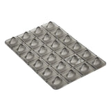 Crab Grab Shark Teeth Stomp Pad 2025 - A gray stomp pad with a textured surface and shark teeth-shaped grip pads.