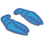 Crab Grab Mega Claw Stomp Pad 2025 - A blue stomp pad with a claw design and a textured surface.
