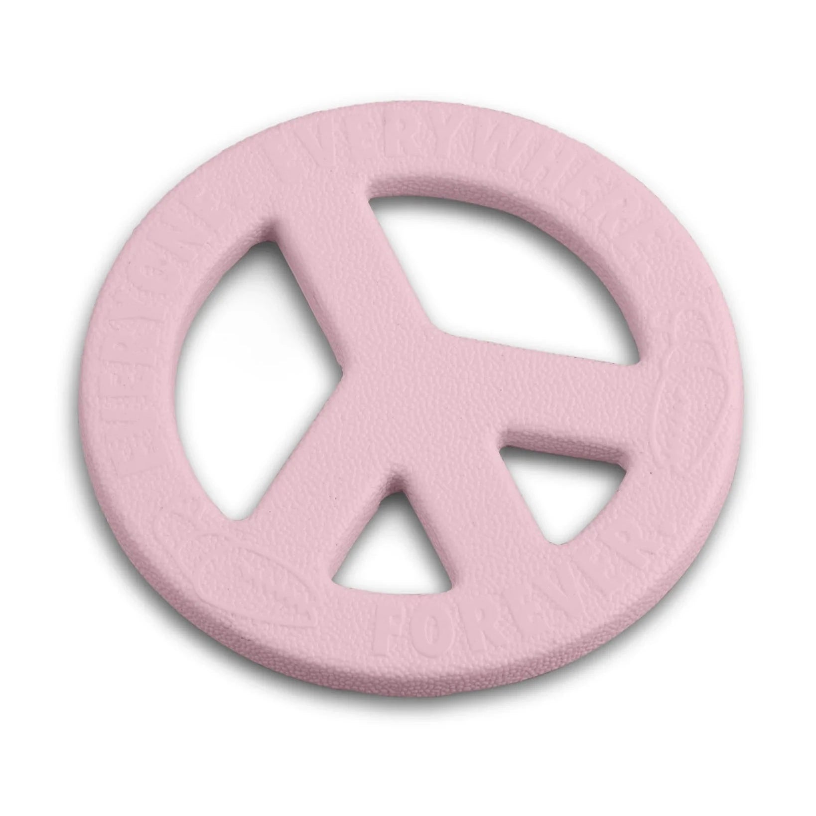Crab Grab Peace of Foam Stomp Pad 2025 - A pink foam stomp pad with a peace sign cutout in the center.